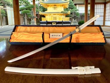 Sujin Schwerter-Set mit 12-mal gefalteter Damast Klinge Feng Lin Handgeschmiedete Samurai Schwerter